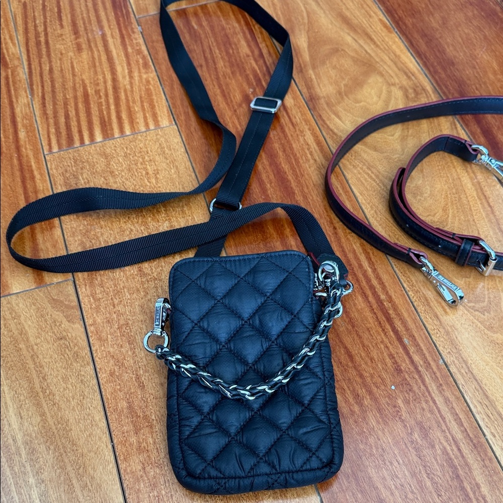 MZ Wallace Black Quilted Phone Crossbody NWT - Picture 6 of 7